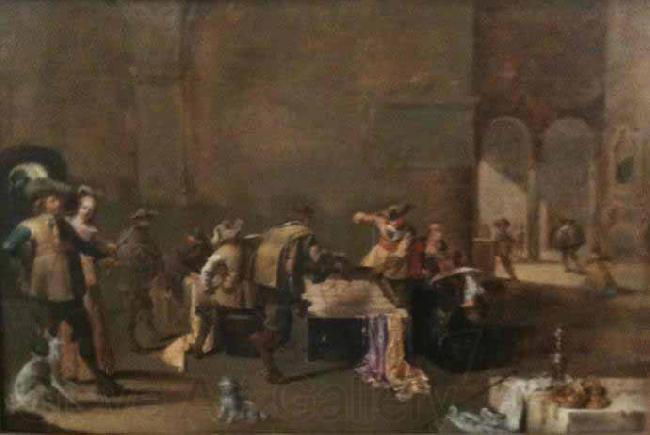 Jacob Duck Soldiers inspecting coffers Spain oil painting art
